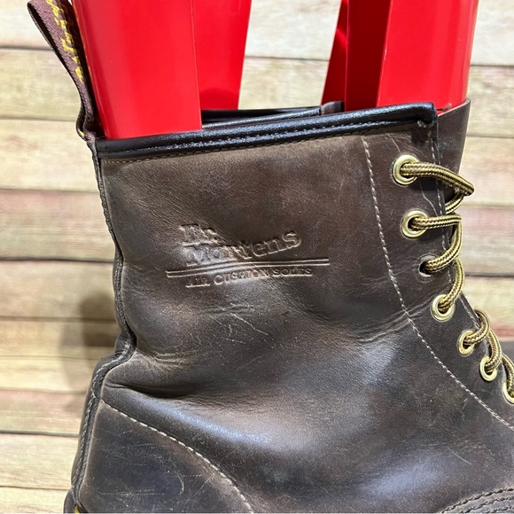 Dr. Martens Brown Leather Lace Up Boots - Picture 4 of 10
